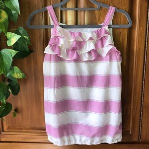 VGUC Ann Taylor Loft Sleeveless Summer Ruffle Top